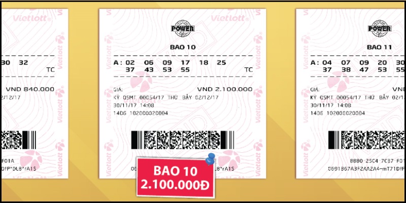 Bao 10 có giải thưởng xanh chín trong xổ số POWER 6/55